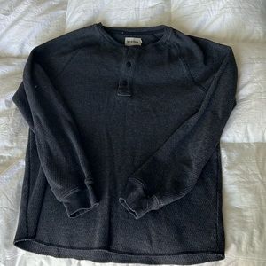 Taylor Stitch | Heavy Bag Waffle Henley in Navy - Size Small (38)